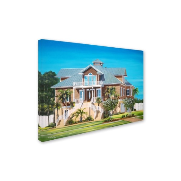 Geno Peoples 'Brown House' Canvas Art,24x32